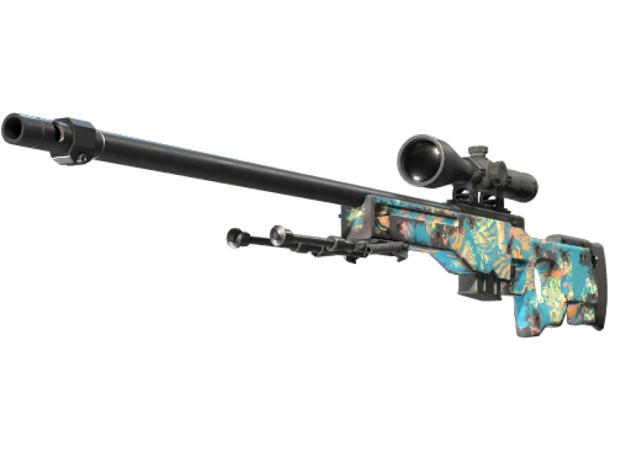 AWP | Silk Tiger (Well-Worn) - Image 1
