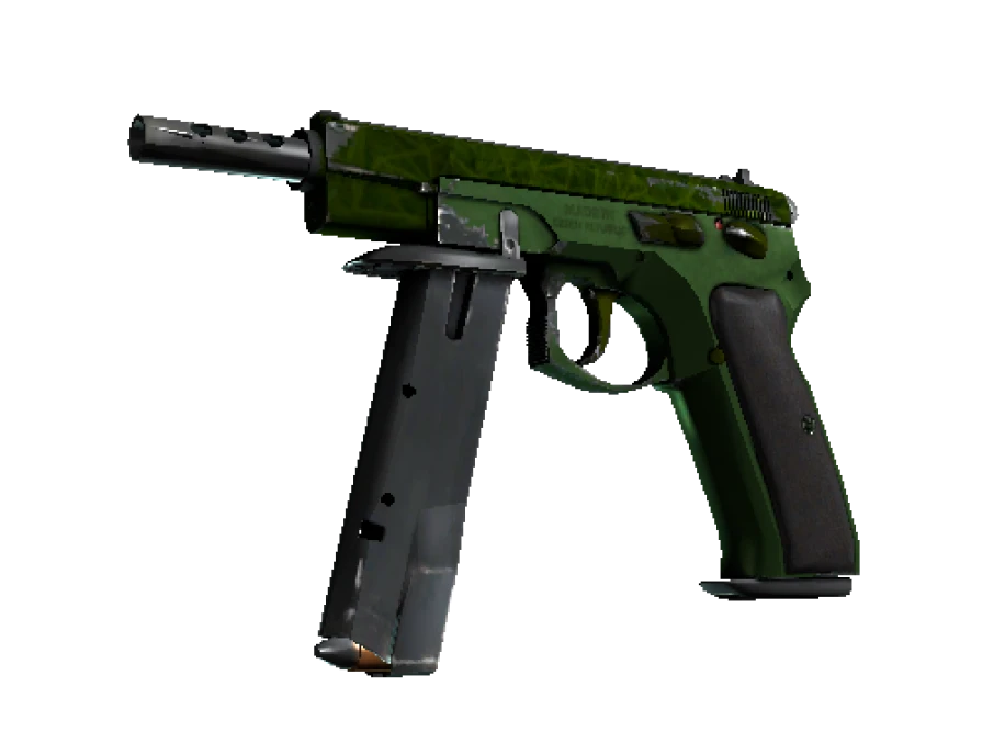 CZ75-Auto | Emerald Quartz (Well-Worn) - Image 1