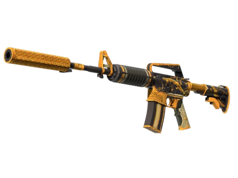 M4A1-S | Golden Coil (Well-Worn) - Image 1