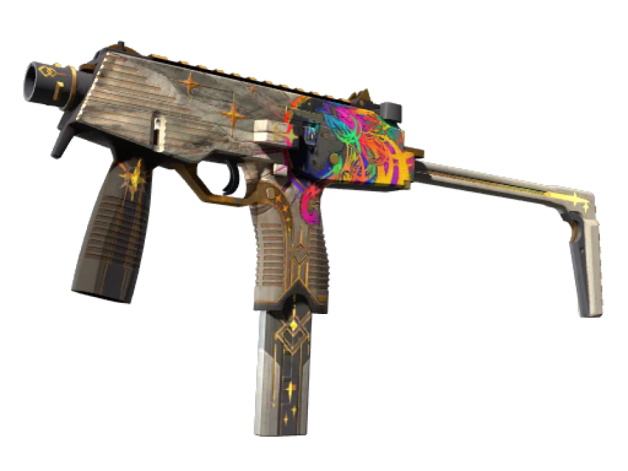 MP9 | Starlight Protector (Well-Worn) - Image 1