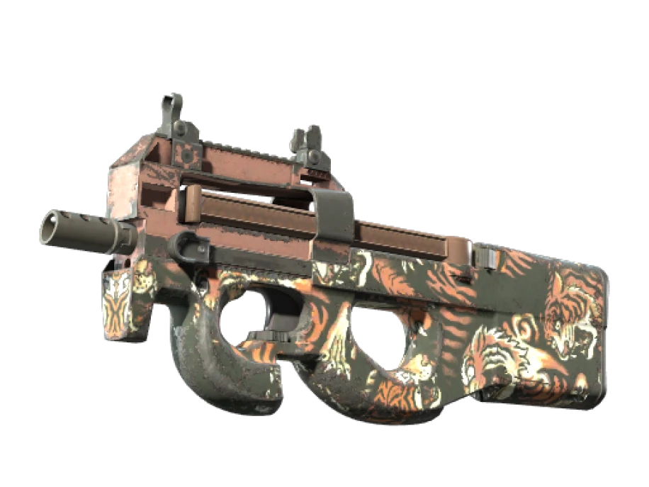 P90 | Tiger Pit (Well-Worn) - Image 1