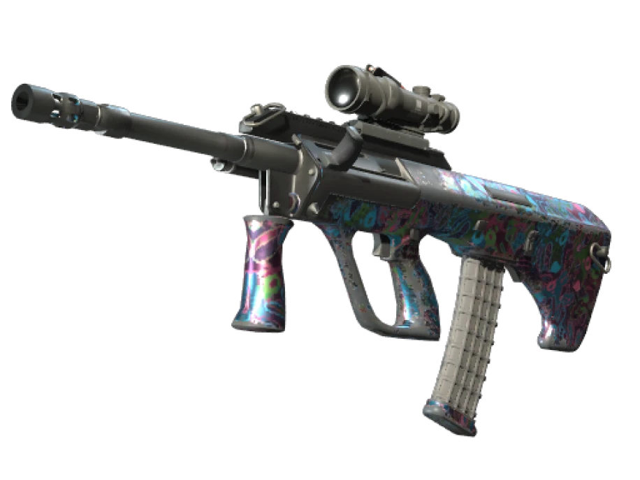 StatTrak™ AUG | Death by Puppy (Well-Worn) - Image 1