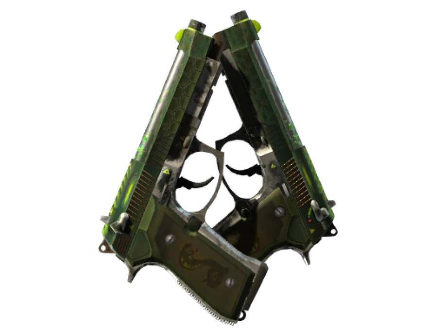 StatTrak™ Dual Berettas | Cobra Strike (Battle-Scarred) - Image 1