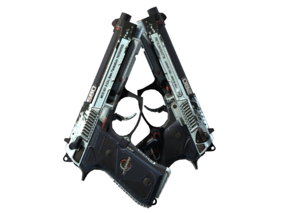 StatTrak™ Dual Berettas | Dezastre (Minimal Wear) - Image 1