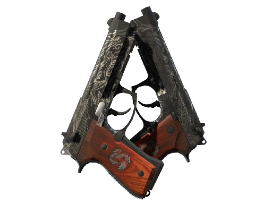 StatTrak™ Dual Berettas | Dualing Dragons (Factory New) - Image 1