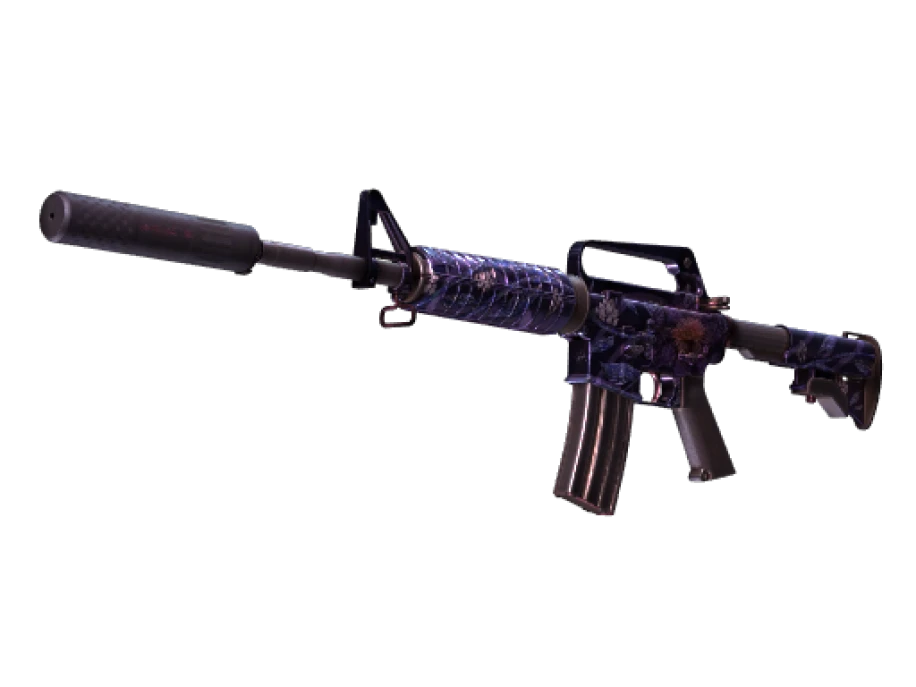 StatTrak™ M4A1-S | Black Lotus (Battle-Scarred) - Image 1