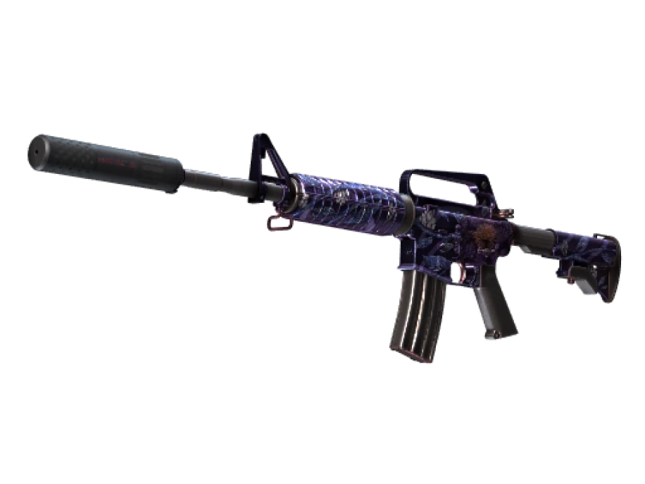 StatTrak™ M4A1-S | Black Lotus (Well-Worn) - Image 1