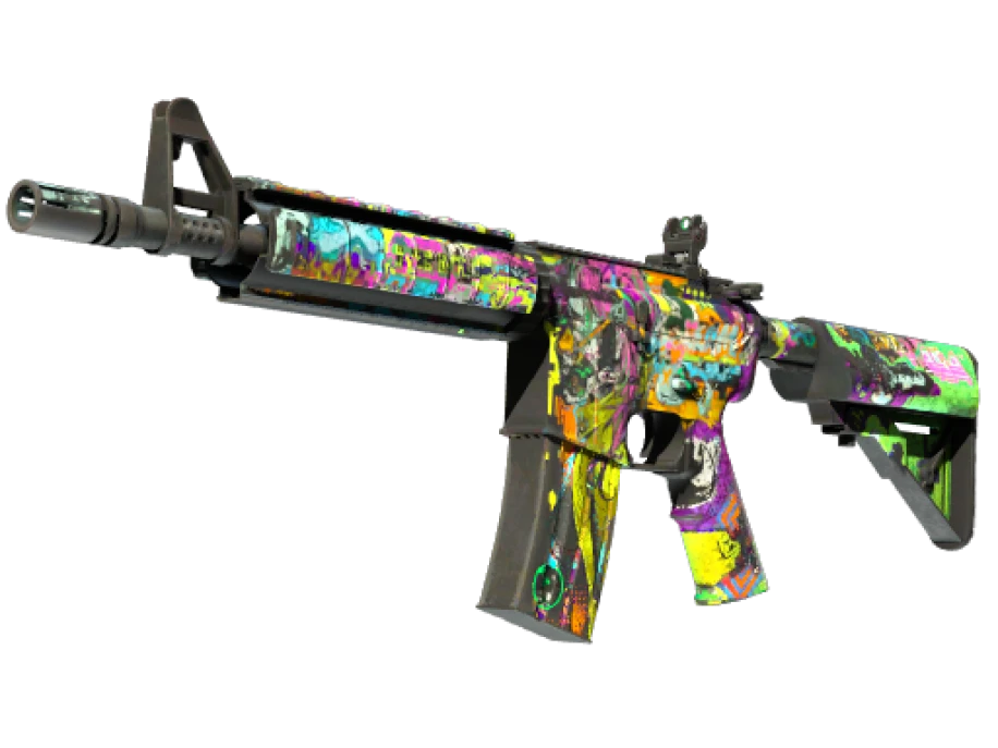 StatTrak™ M4A4 | In Living Color (Battle-Scarred) - Image 1