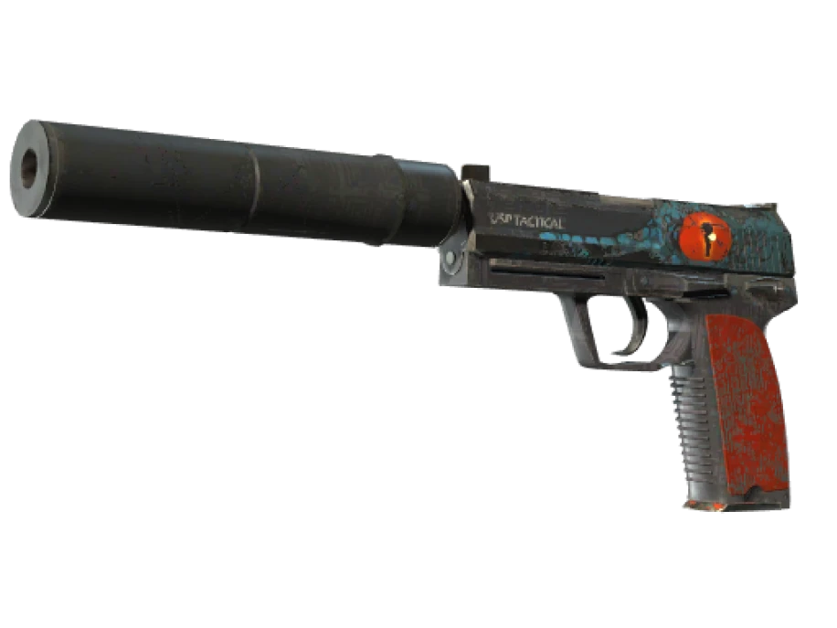 USP-S | Caiman (Well-Worn) - Image 1