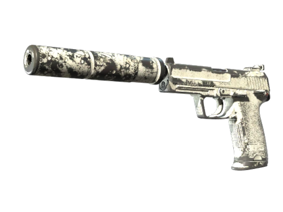 USP-S | Whiteout (Battle-Scarred) - Image 1