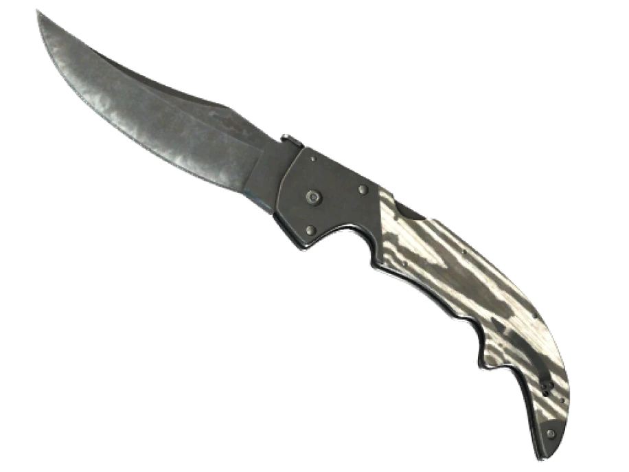 ★ Falchion Knife | Black Laminate (Well-Worn) - Image 1