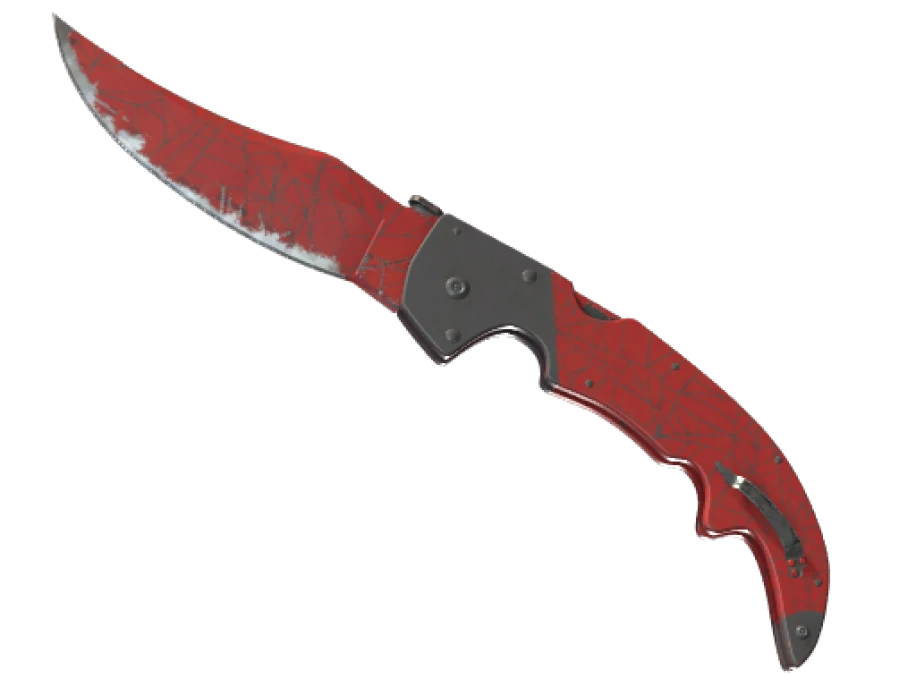 ★ StatTrak™ Falchion Knife | Crimson Web (Well-Worn) - Image 1