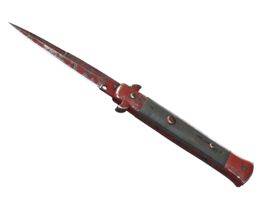 ★ StatTrak™ Stiletto Knife | Crimson Web (Battle-Scarred) - Image 1