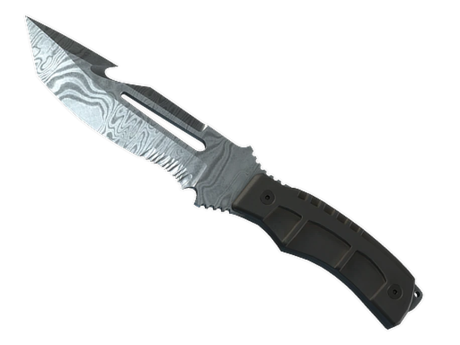★ Survival Knife | Damascus Steel (Well-Worn) - Image 1
